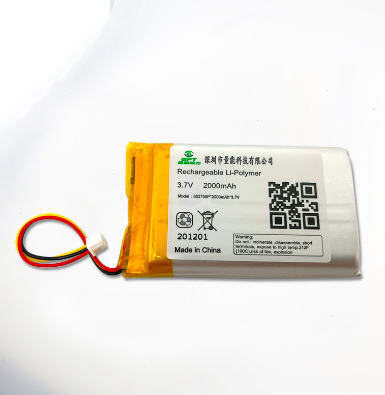 3.7V 883759 2000mAh 車載聚合物鋰電池 3.7V 883759 2000mAh 車載聚合物鋰電池